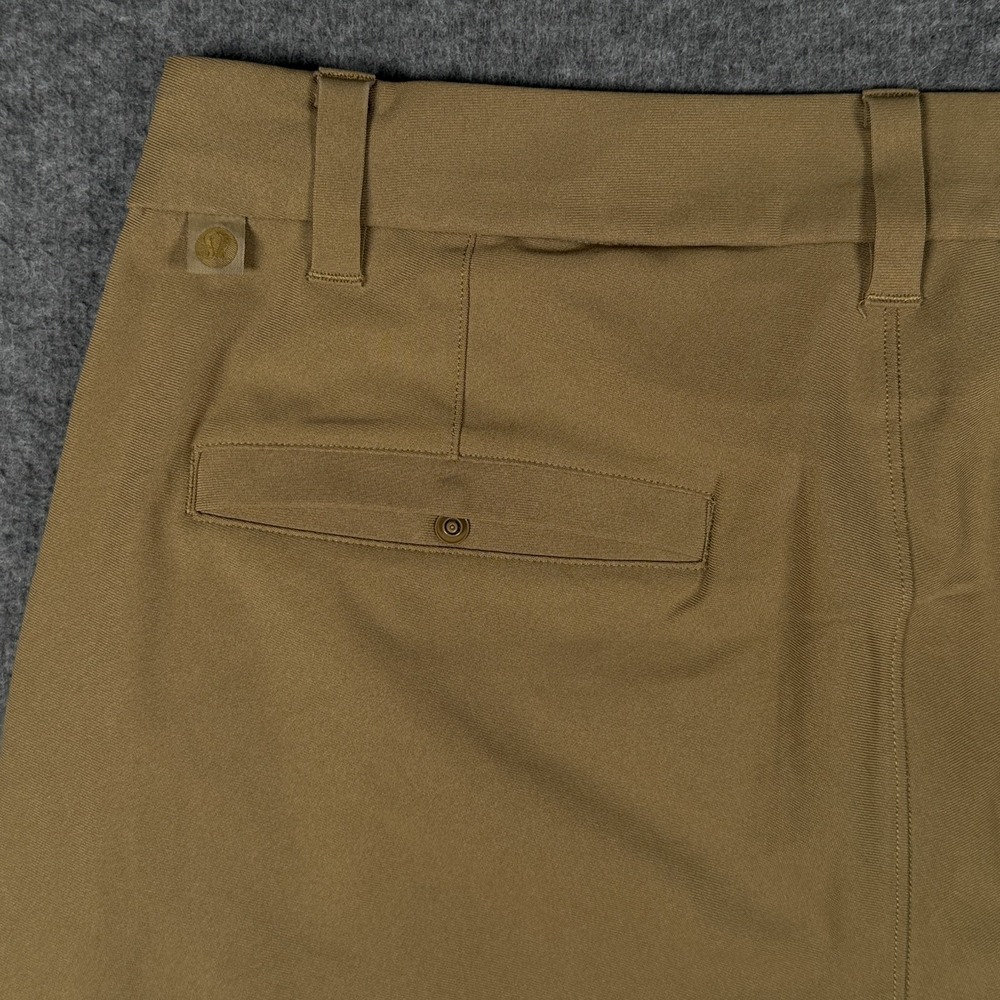 Lululemon Pants Men 32x30 Khaki Commission Classic 5 Pocket Trouser Warpstreme * - Picture 5 of 12
